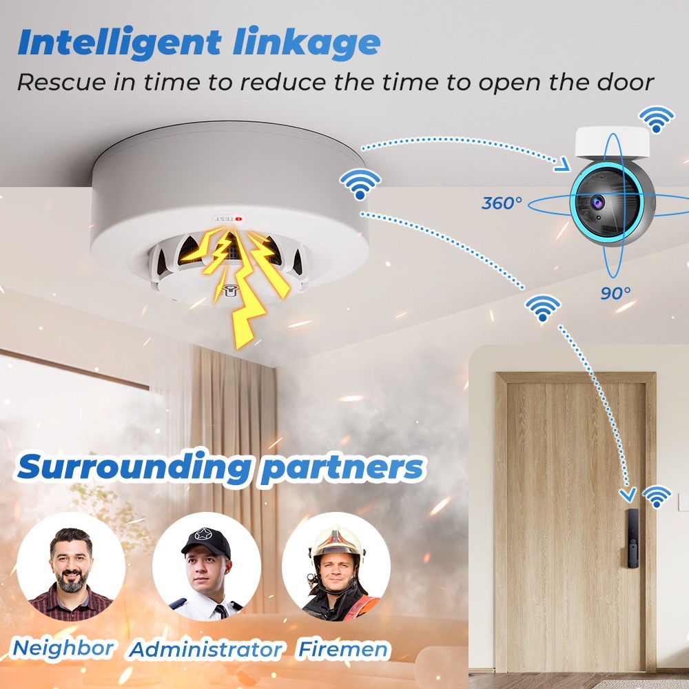 Tuya WiFi 온도 및 습도 센서 연기 감지기 보호 - Smoke Leak Detector 리뷰 및 가격