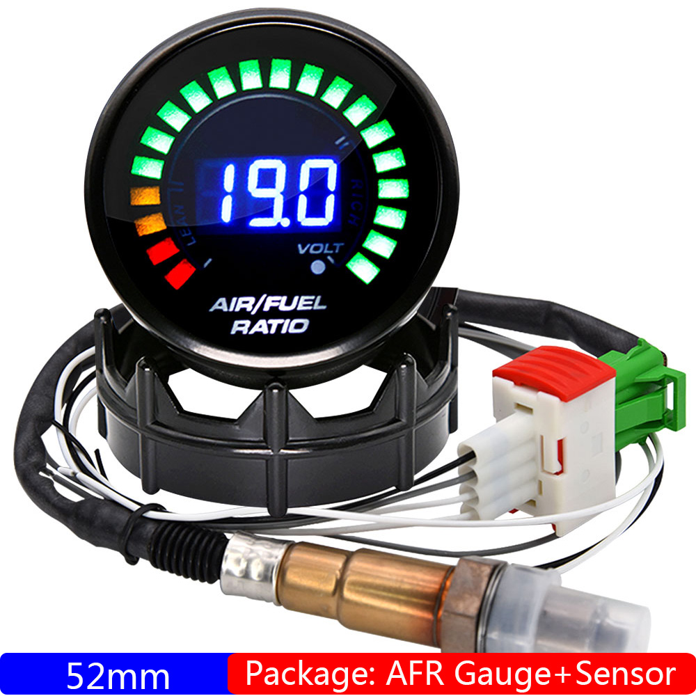 52mm 공기 연료 비율 게이지 디지털 AFR 디스플레 - Smoke Leak Detector 리뷰 및 가격