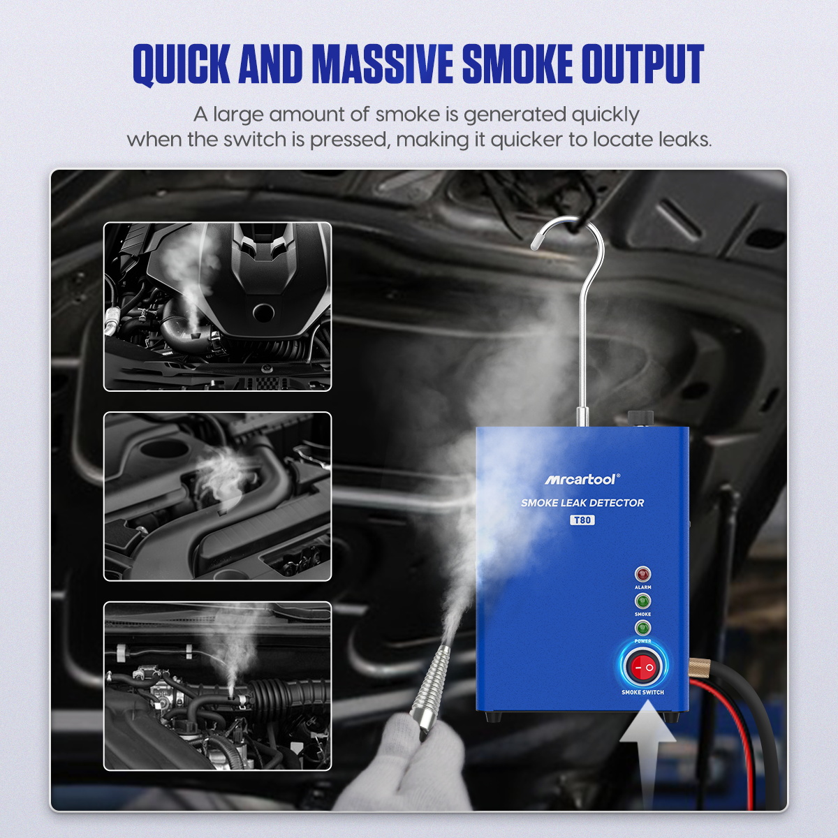 MR CARTOOL 자동차 연기 누출 감지기 T80 자 - Smoke Leak Detector 리뷰 및 가격